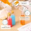 30pcs Mini Liquor Bottles Plastic Spirit Bottles with Silver/ Gold Caps Alcohol Shot Cups with Funnels Kraft Tags Rope for Party