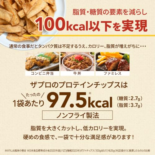 Za Pro PROTEIN Chips 25g 12 bags Black Pepper Flavor Takeuchi Seiyaku Snack Soybean