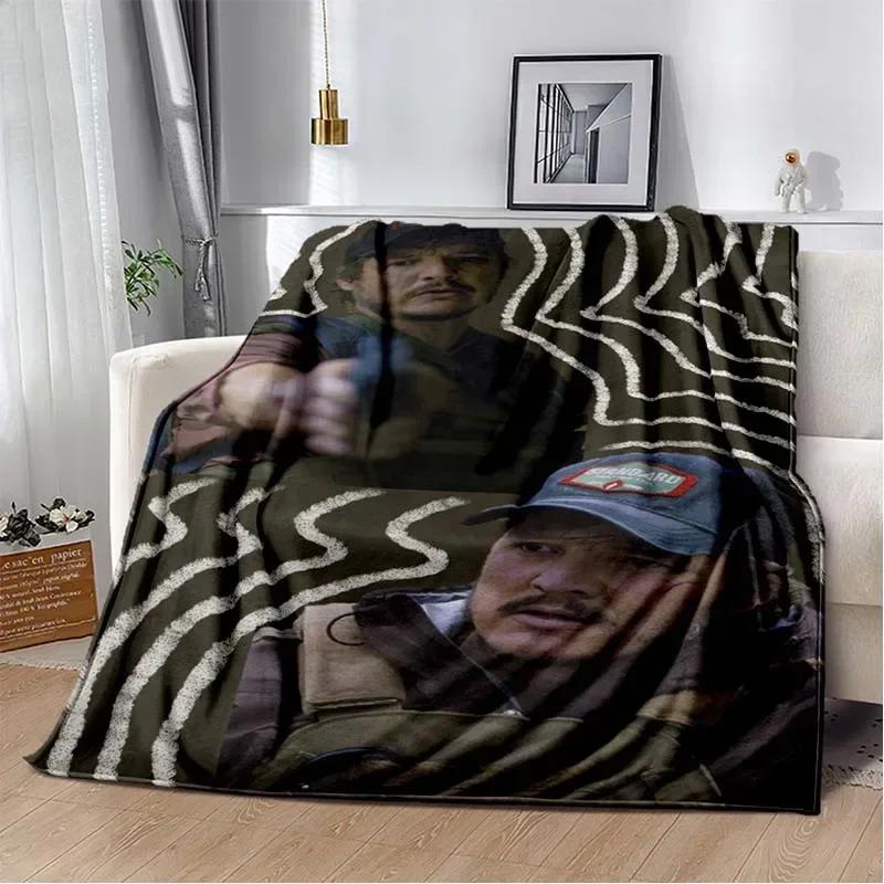 Pedro Pascal Pattern Throw Blanket Light Weight Blanket for Living Room Bedroom Kidsroom Warm Blanket Christmas Gift