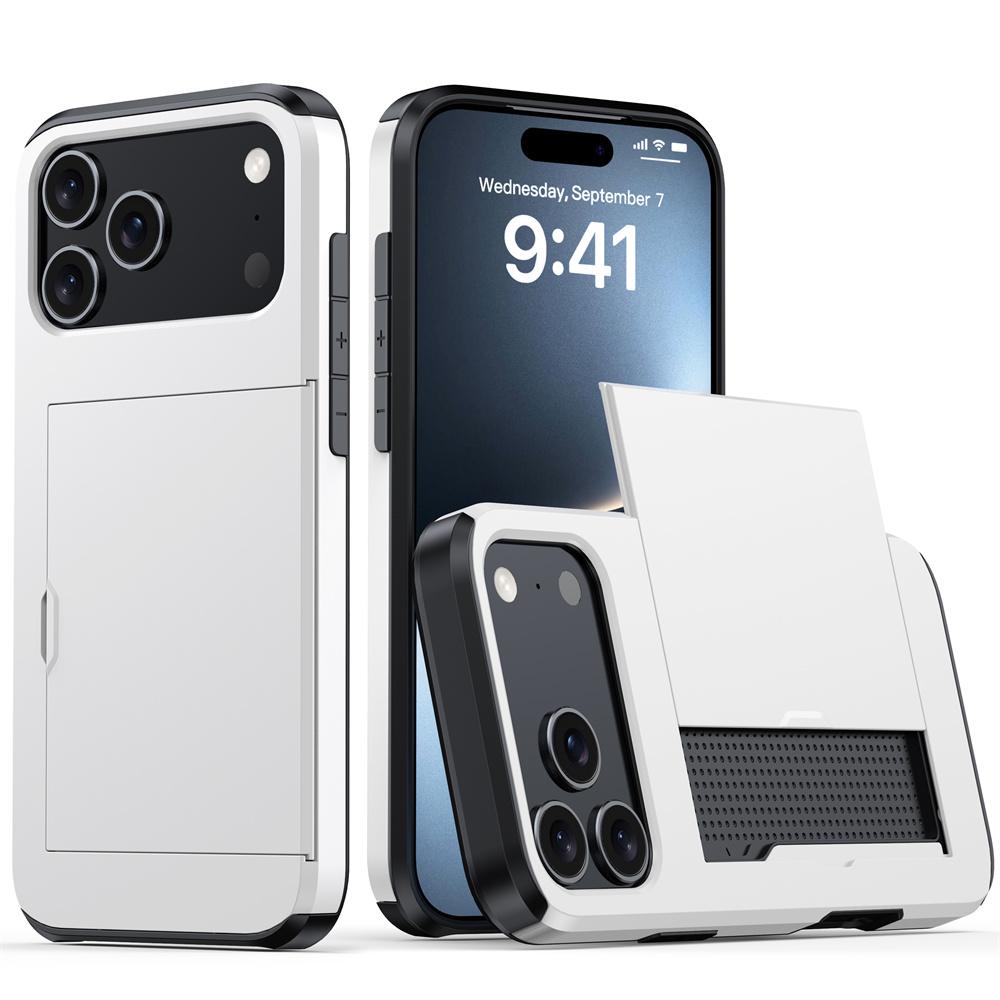 

Чехол для IPhone 17 16 15 14 Plus 13 12 11 Pro Max 17Air 16e 13Mini 12Mini С кошельком Держателем для карт Ударопрочный Защитный чехол iPhone 13 mini белый
