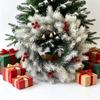 Red Berries Christmas Pine Wreath Evergreen Frosted Pine Berry Wreath  Home Wedding
