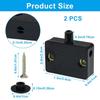 2 Pcs Cabinet Light Switch, Automatic Touch Door Lamp Activated Closet Light Switch Wardrobe Applicable Open On Close Off Door for 12V 24V 110V,