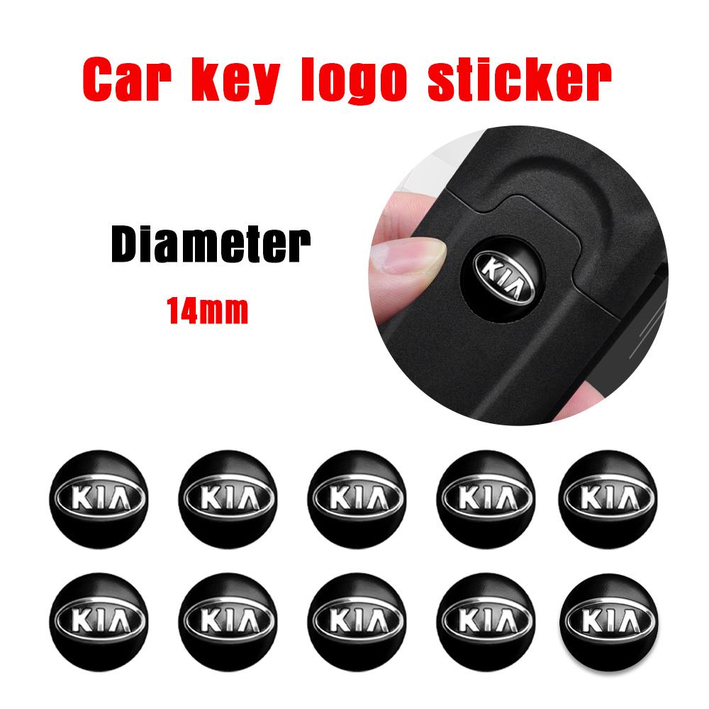 5/10/20Pcs Car Key Emblem Sticker For KIA Ceed Sportage Rio Proceed K5 Sedona Forte Cerato Venga Remote Control Key Shell BadgeSI1