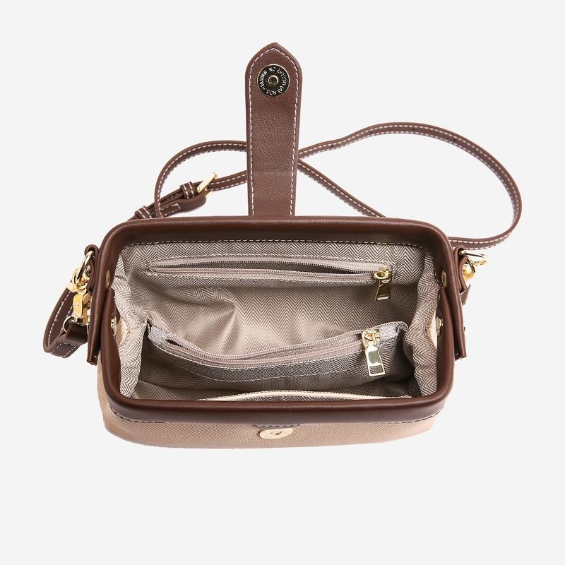 Leisure commuting bag for women, new niche texture single shoulder crossbody bag, canvas dumpling bag