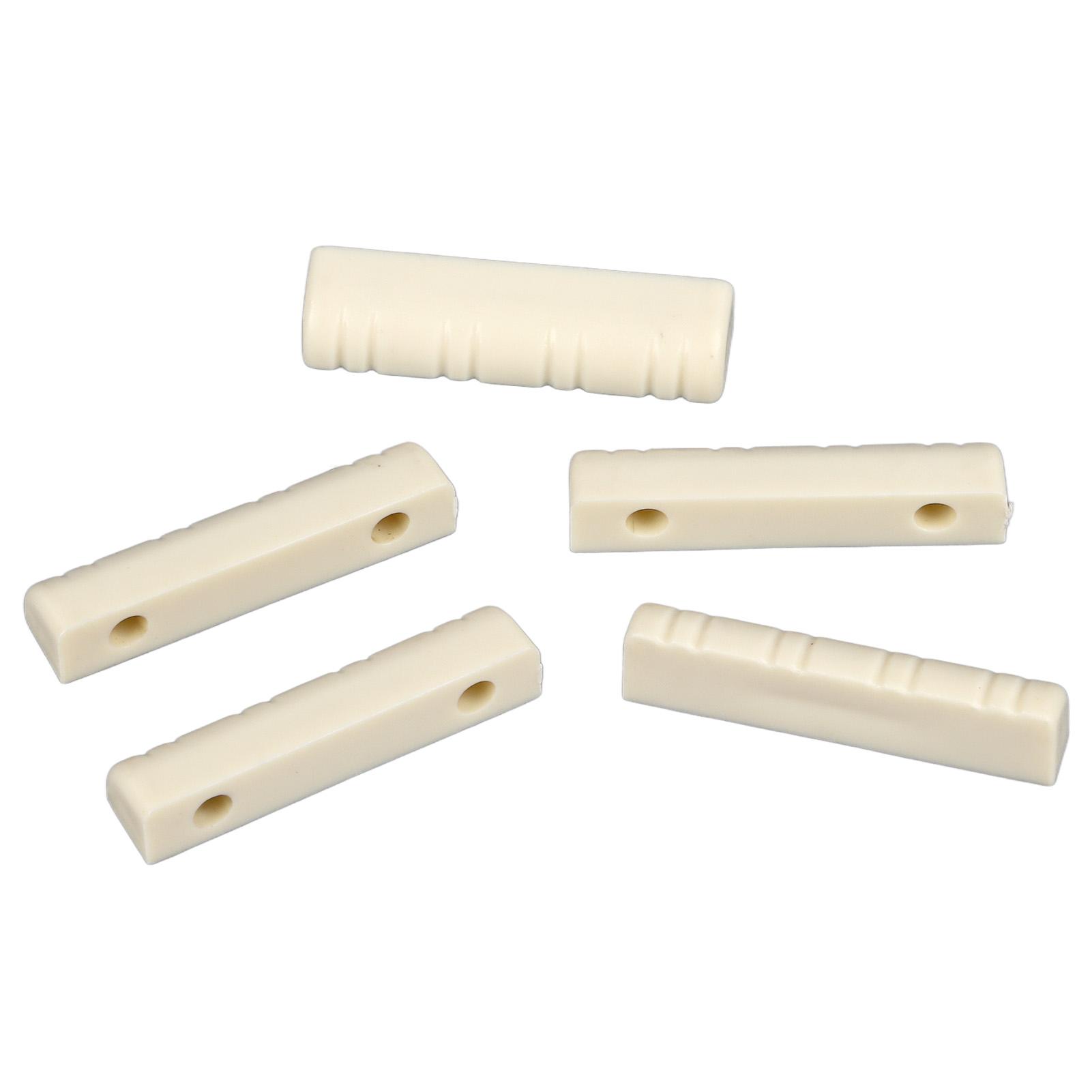 

5 шт., гайка для гитары, 30 мм, пластиковая, с прорезями, 8-струнная гайка, аксессуар для инструмента для замены