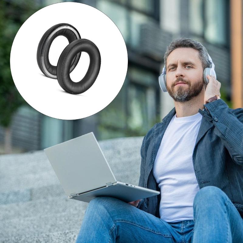 1Pair Earpads Sheepskin Ear Pads Ear Cushions Cover Memory Foam Earmuff for HD620S HD400Pro HD560S Headsets