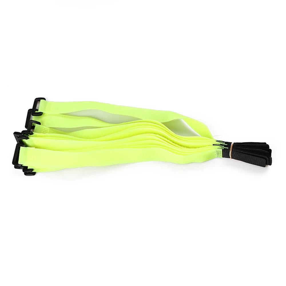 10Pcs 20*50cm Nylon Hook and Loop Strap Cable Ties Reusable Fastening Cable Ties Multil Purpose Self-adhesive Bike Strap Tie