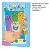 Kit Arte Scratch Arcobaleno Set Carta Raschiabile Magica Arcobaleno per Bambini Cartoline Creative Fai-da-te Biglietti d'Auguri Personalizzati Giocattolo per la Motricità Fine