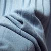 Autumn and Winter High Waisted Knitted Skirt for Women Mid Length Pleated Skirt