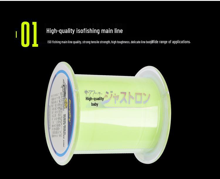 500m Semi-Floating Wear-Resistant Fishing Line for Rock and Sea Fishing