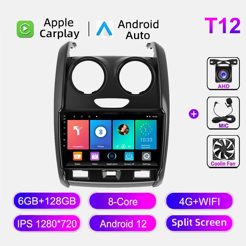 Car Radio For Renault Duster 2015-2020 Lada Largus 2025 Android Carplay Multimedia Video Player  Audio Navigation GPS Head Unit