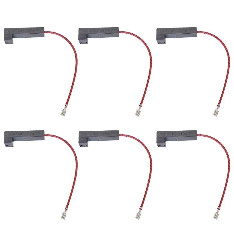 6 Pack Microwave Oven Replacement Fuse 5KV 0.8A High Voltage Plastic Component Oven Insurance for Long Lasting Use