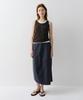 Ia Henley Neck Sleeveless Top (Dark Brown)