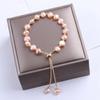 Gold Color Beads Pearls Mixed Adjustable Chain Bracelet Elegant Exquisite Bangles For Women  Jewelry Gift