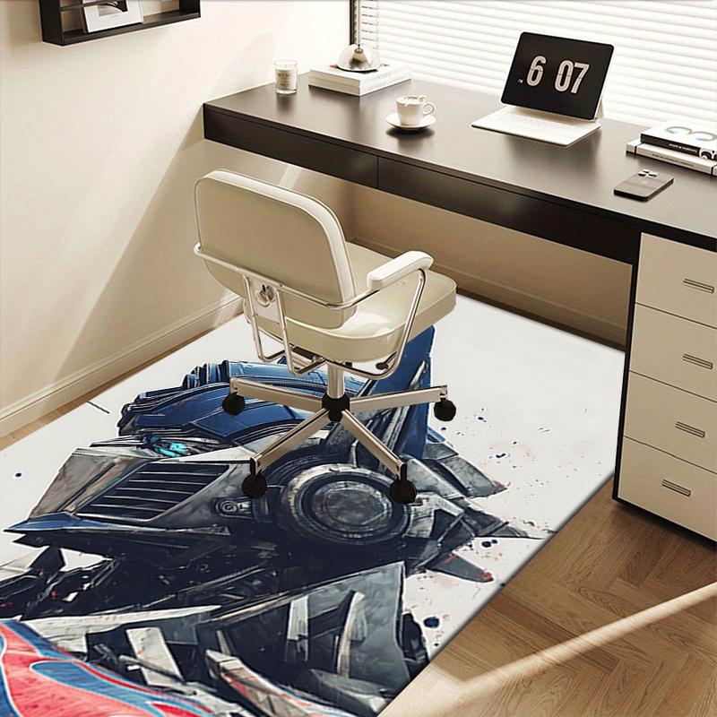 Transformers Office Chair Mat Home Decor, Sofa Carpet, Office Rug Gift for Transformers Fans Suitable for Bedroom, Living Room