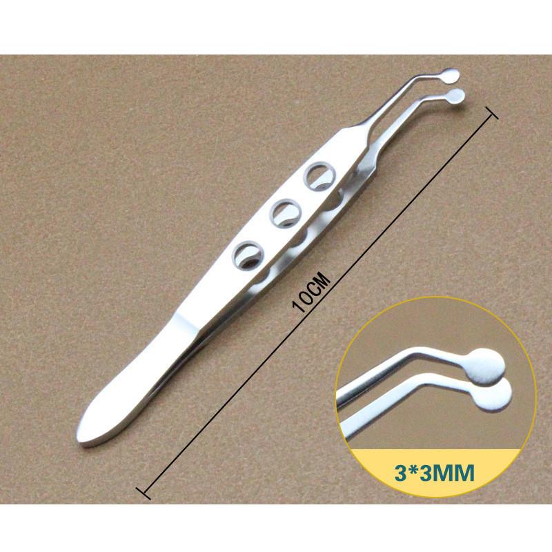 Care Medical Eye Stainless Steel Massage Tweezers For Eyelid Relief Blockage