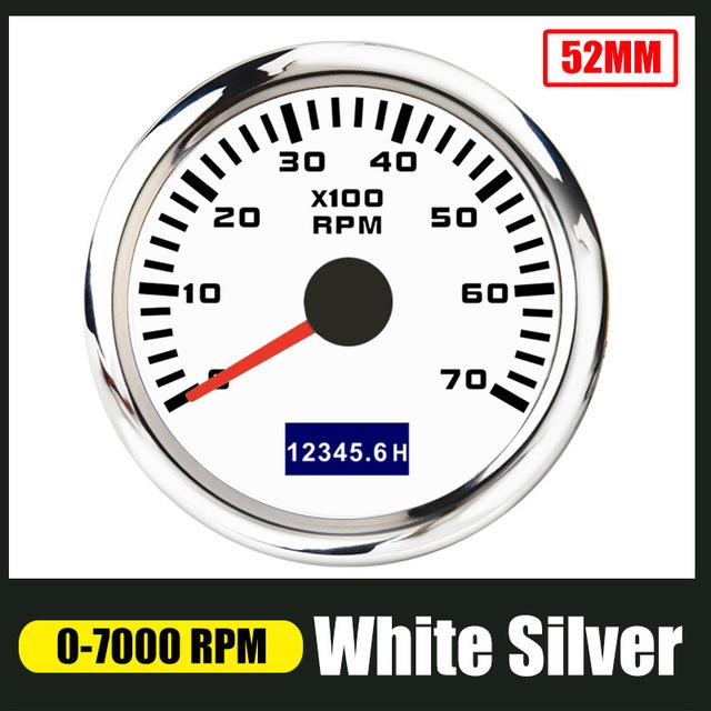 52mm Pointer Tachometer 4000 Rpm Tacho Meter Gauge With Red Backlight For Car Boat Yacht Rv 9 -30v