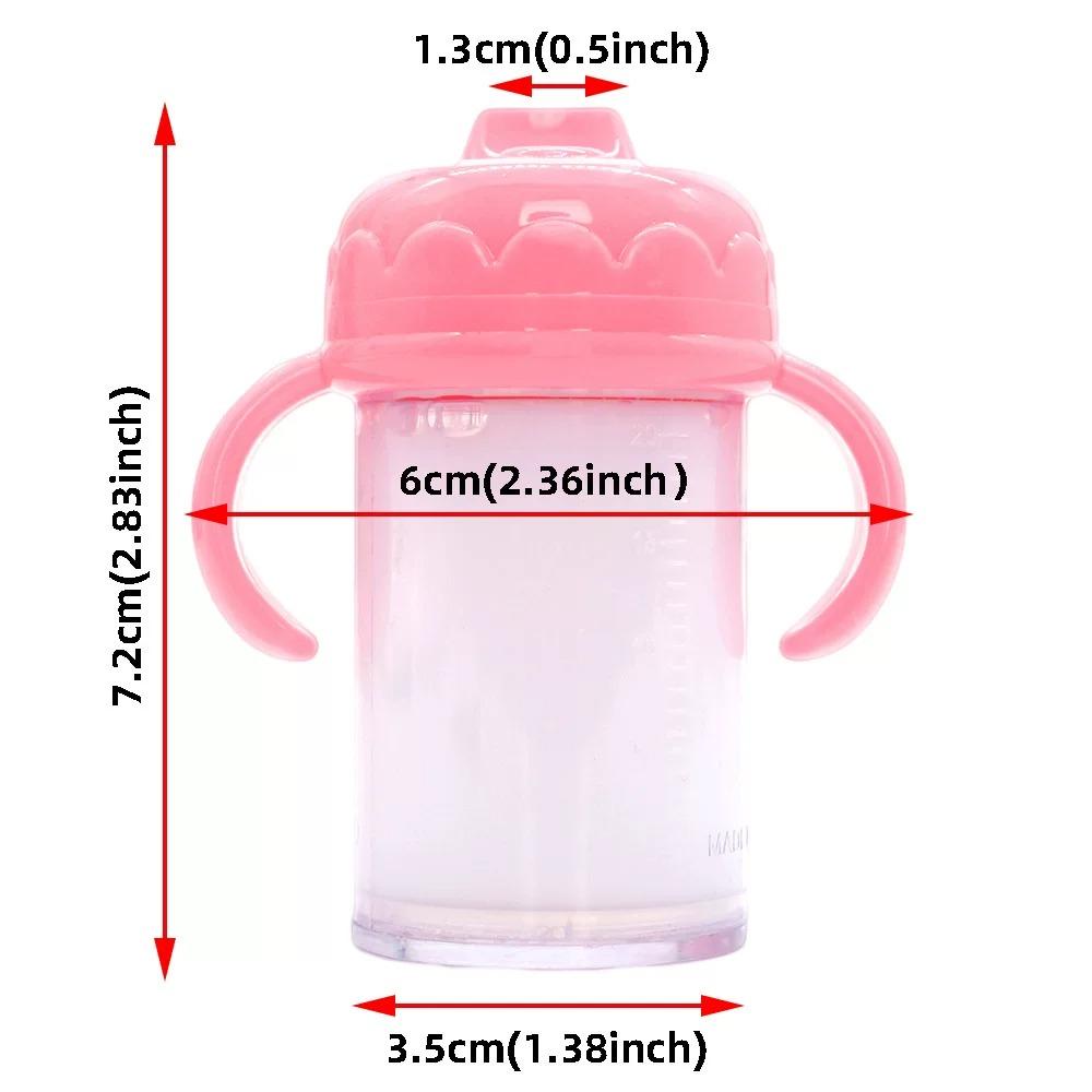Multistyles Magic Milk Juice Bottles Fit Newborn Dolls Dollhouse Toys 18inch Doll