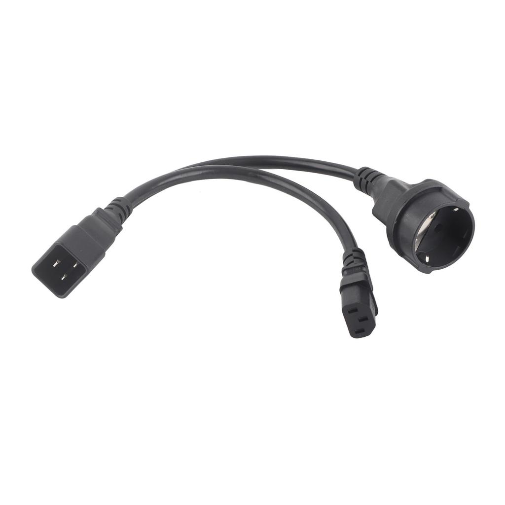 IEC320 C13 To C20 Power Cable One Time Reinforcement 1 In 2 Out Flame Retardant PVC Housing IEC320