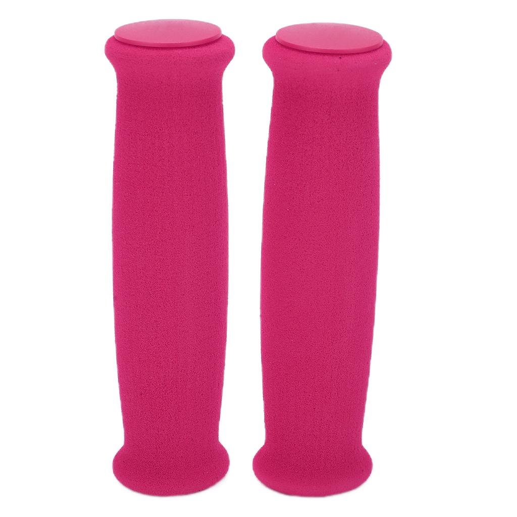 2pcs Hand Grips Covers Foam Sponge Anti Slip Lightweight Bicycle Handlebars Protectors for Road Mountain BicyclePink