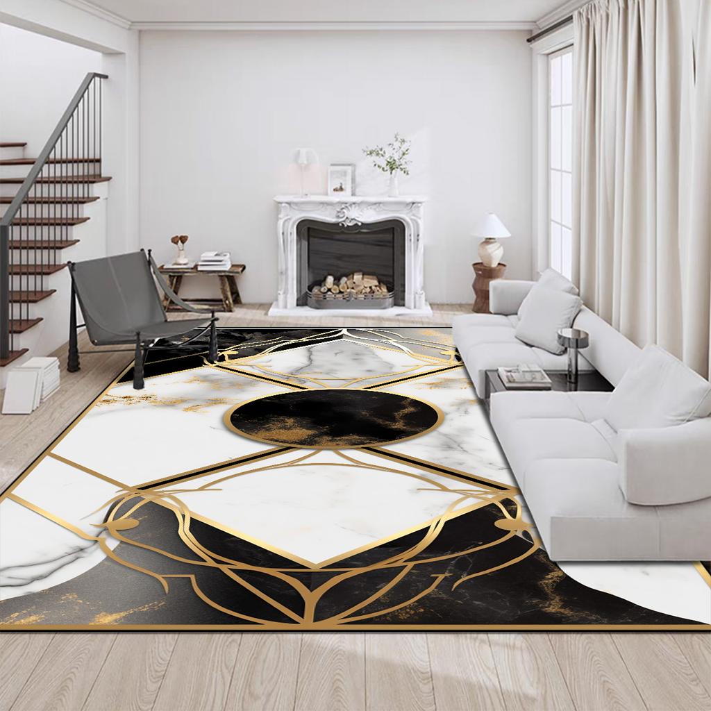 Luxury Modern Style Carpet for Living Room Big Size Coffee Tables Mat Home Decor Washable Rugs Non-slip Entrance Door Mats