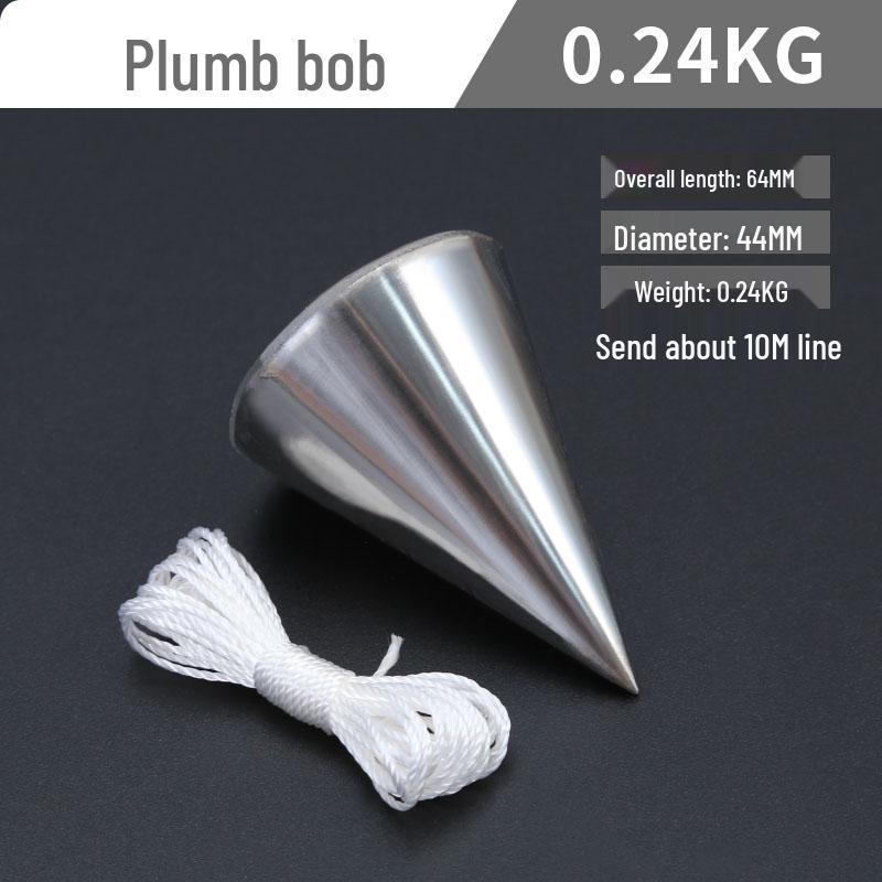 Woodworking Plumb Bob Line Weight - 2 kg/10 kg Cone Red 1.7kg