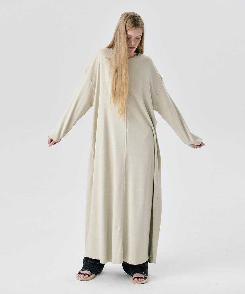 Bundercammer 25 Jersey Long Dress_Light Khaki