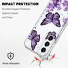Sky Butterfly Transparent Phone Case For Samsung Galaxy S22 S21 S20 FE Plus Ultra Soft TPU Cover