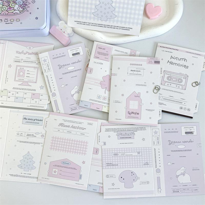 DIY Folding Greeting Card Kit: Small Cardstock for Protection and Decoration