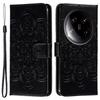 For Xiaomi 14 Ultra Case PU Leather Mandala Imprinted Design Wallet Phone Cover