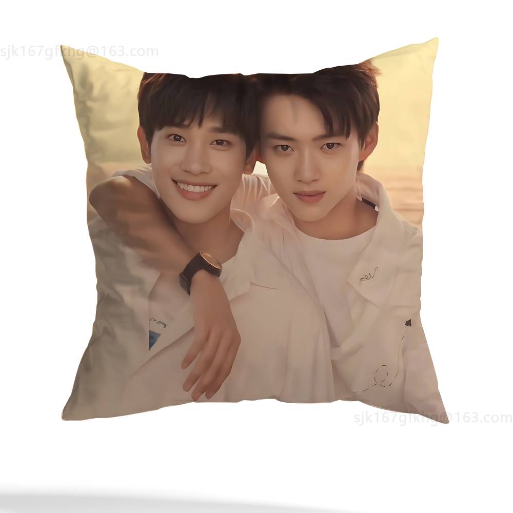 Revenged Love Pillow Case Square Double-Sided Printing Short Plush Sofa Cushion Cover Bedroom Bedside Pillow