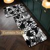 Gorillaz (14) Customize Name Flannel Kitchen Mat Soft Non-Slip Kitchen Floor Runner Rug for Home Kitchen Decor