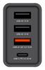 Verbatim 49700 USB Charger 30W 4-Port USB-A, USB-C, EU Plug, Black