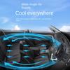 Oscillating Car Fan 12/24V with Strong Airflows Clip On Designings ABS Fan Portable Fan for Efficient Cooling In Vehicle