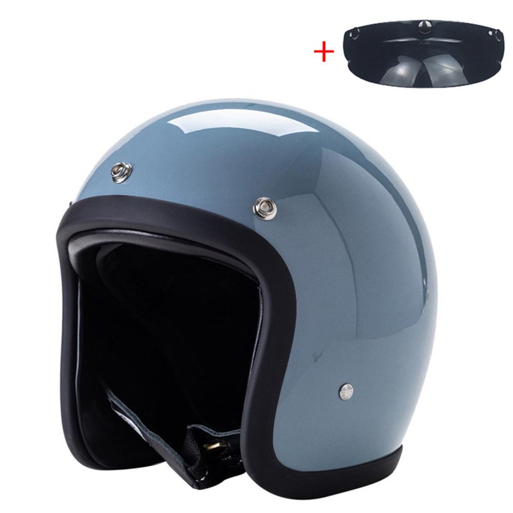 Japanese Korea Style Open Face Motorcycle Helmet Vintage 500TX Retro Scooter Riding 3/4 Jet Casco Moto Capacete BLD