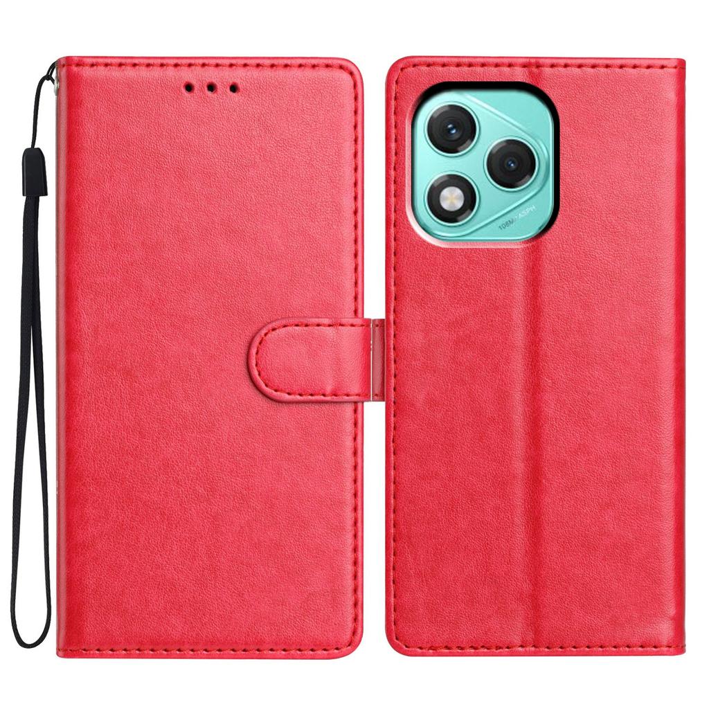 For Honor 400 Lite 5G Leather Case Wallet Stand Phone Cover with Handy Strap