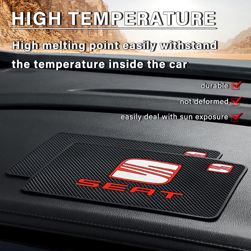 Car Anti Slip Pad Phone Holder Non-Slip Mat Car Stlying For SEAT Leon FR Altea Ibiza Toledo Cordoba Alhambra Arona Exeo