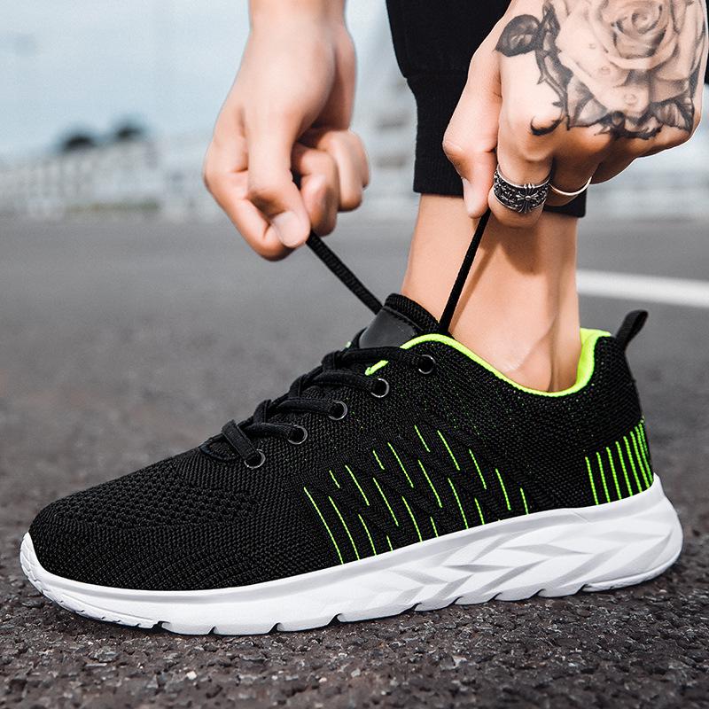 Brand Sports Shoes Summer New Breathable Non-slip Casual Soft-soled Black Running Shoes
