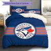 Toronto Blue Jays2 Muster Bettwäsche Bettdecke Set Heimdekoration Geschenk (1 Bettbezug + 2 Kissenbezüge (ohne Füllung))