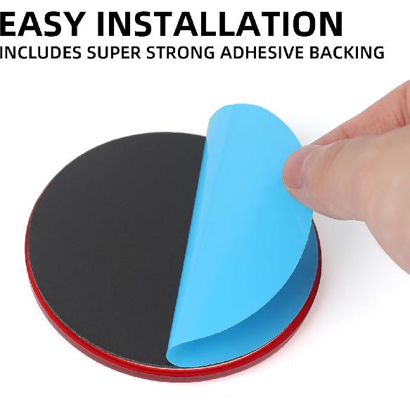 10 Pack Red Self Adhesive Round Reflectors, Road Safety Stick-On Rear Reflectors For Trailer Caravan Truck Lorry Or Agricultural Machines