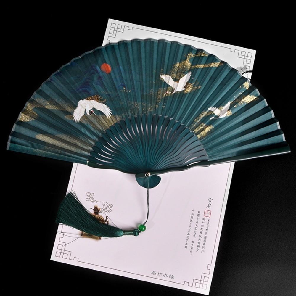 Traditional Carved Hollowed-Out Fan Vintage Handheld Fan Folding Hand Fan  Dance Performance