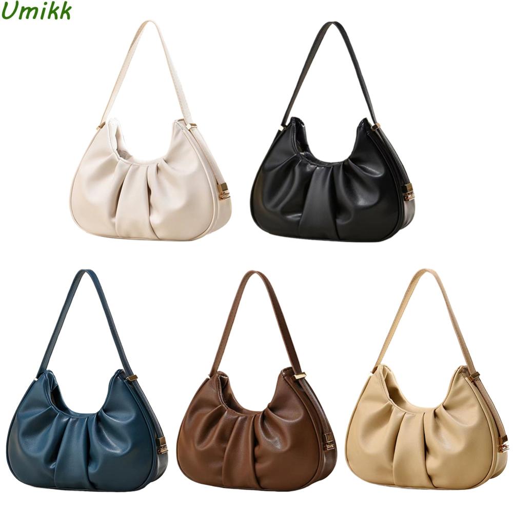 

Кошелек-клатч-хобо с рюшами, искусственная кожа, облачный дизайн, милая сумка-тоут, однотонная модная сумка для женщин и девочек