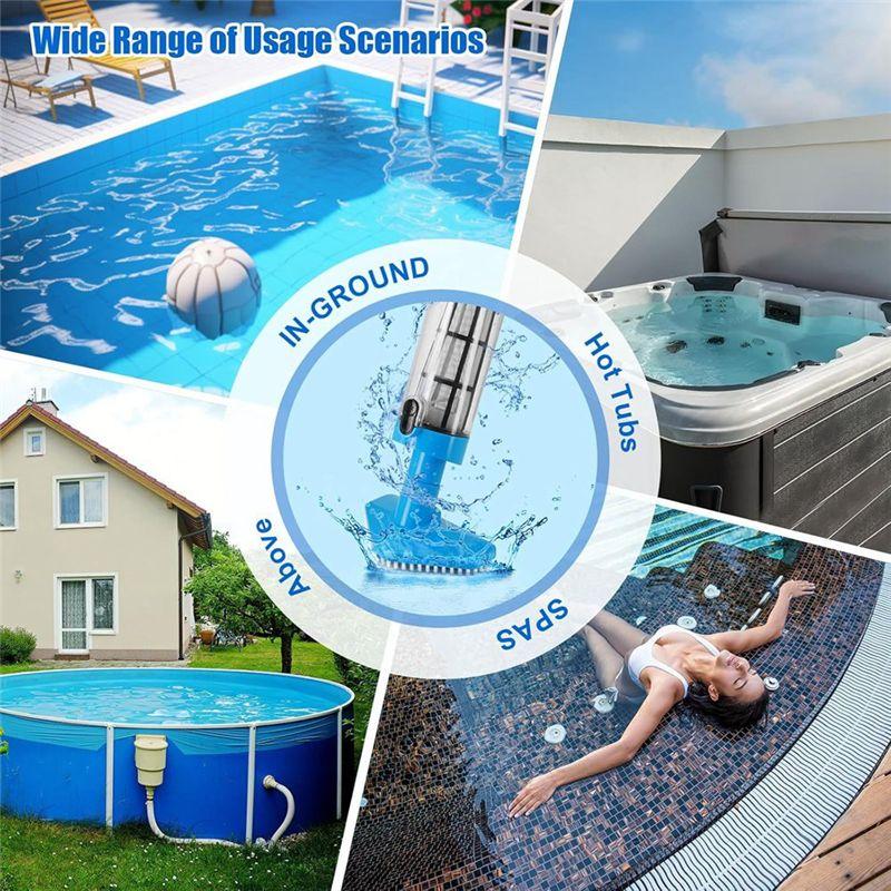 M-Modern-US PLUG 3 In 1 Cordless Pool Vacuum,Handheld Pool Cleaner For Spas,Hot Tubs And Small Pools For Sand And Debris