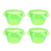 10Pcs Slug Collars PP Green Transparent Slug Snail Protective Collar Garden Cloches for Household