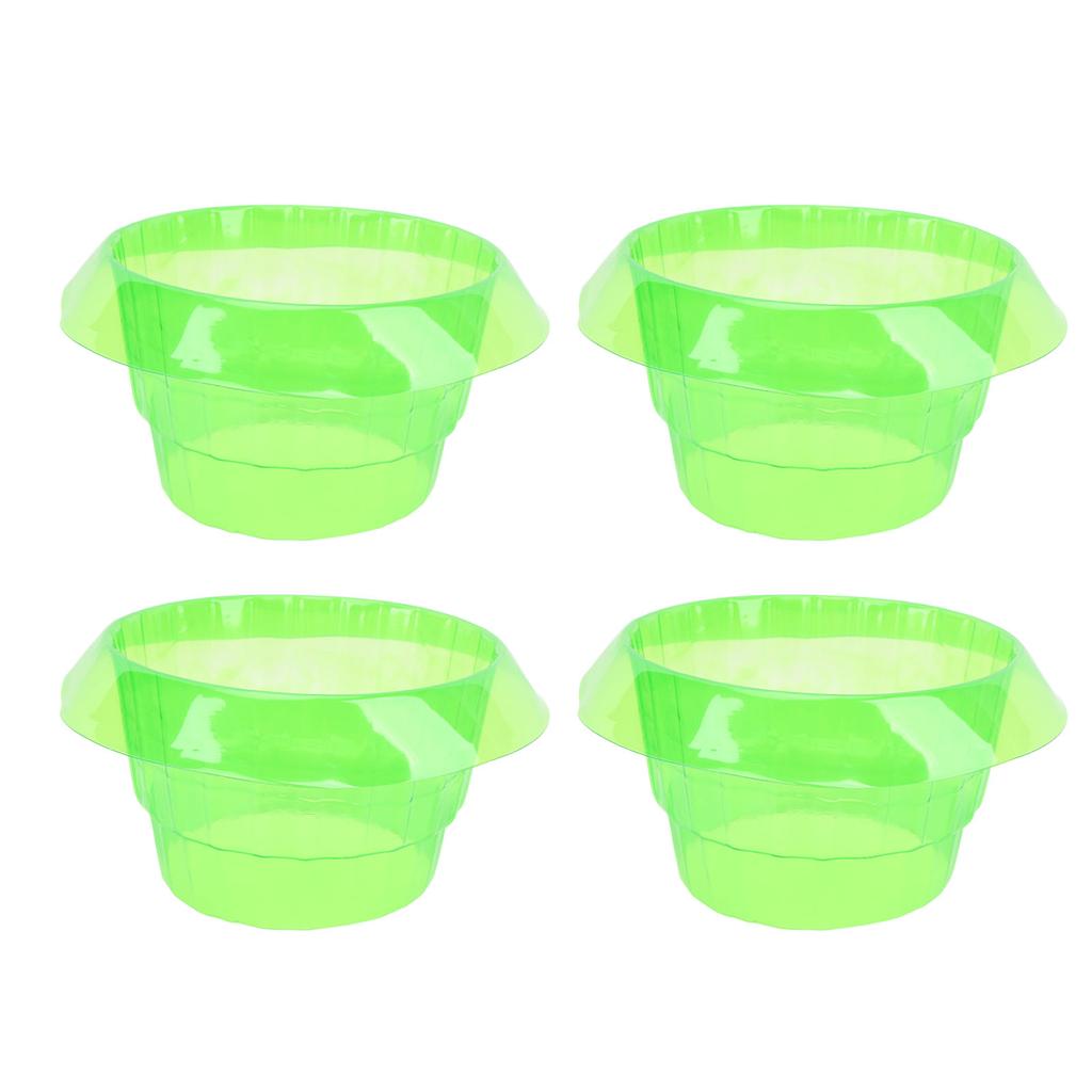 10Pcs Slug Collars PP Green Transparent Slug Snail Protective Collar Garden Cloches for Household
