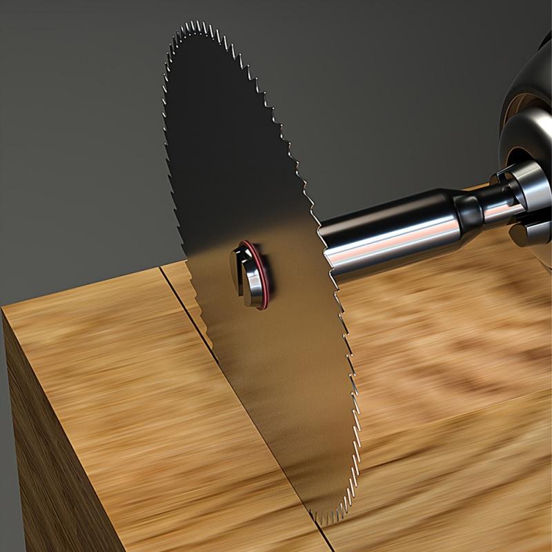 11/12 Mini Stainless Steel Rotary Saw Blade Set For Precision Woodworking, Woodcarving, DIY And Professional Use - Includes Chai