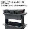 SK11 Tool Cart & Parts Storage Set, 3-Tier, Box-Type, 30kg Load Capacity, Compact, Dimensions: W490 x D295 x H785mm, with Casters, Made in Japan, STW-