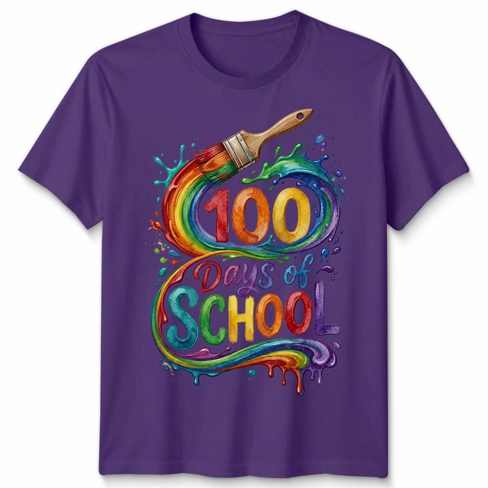 Happy 100 Days Of School Teachers Students Unisex Tshirt Unisexs Unisexs Tee