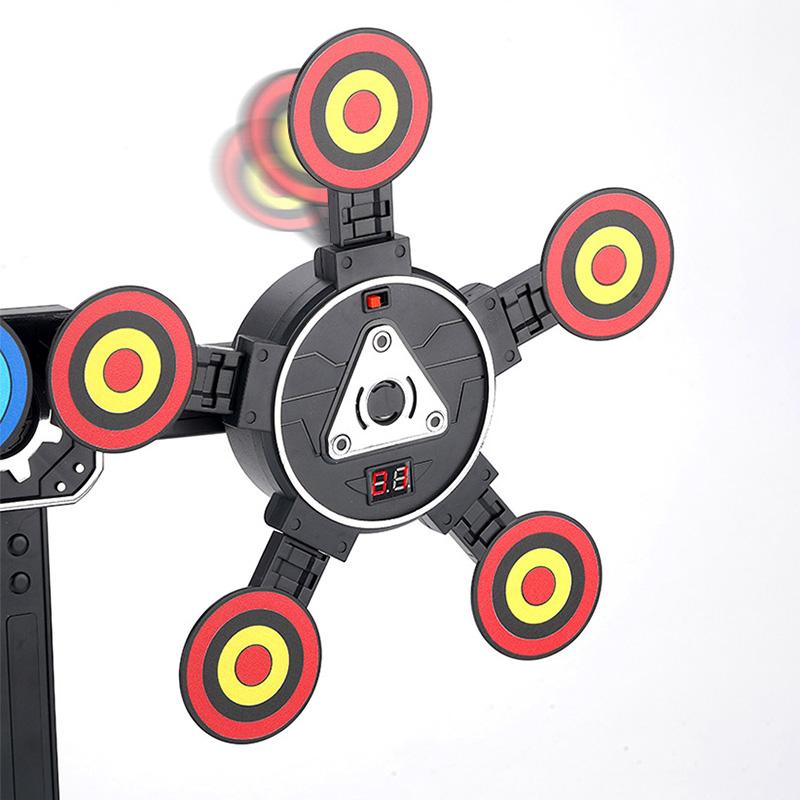 Rotating Electronic Moving Shooting Digital Scoring Target For Gun Automatic Auto Reset Accessory Soft Guns Boy Kid Adult Toy