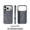 Italian ALCANTARA Magnetic Case for IPhone 18 17 Pro Max with MagSafe Leather Cover Camera Button Protector Phone Back Case